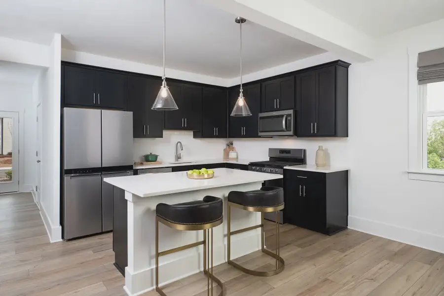 Furnished interior in a model home at Park Vue in Atlanta (Image 9).