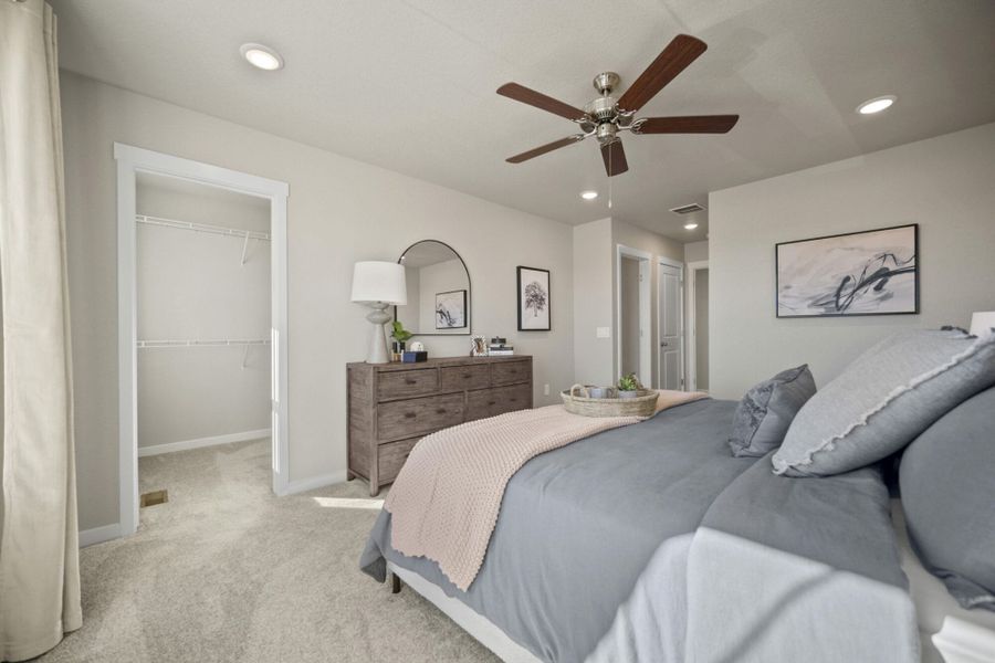 Furnished interior in a model home at Aspen Meadows – Townhomes in Colorado Springs (Image 21). Furnished interior in a model home at Aspen Meadows – Townhomes in Colorado Springs (Image 21).