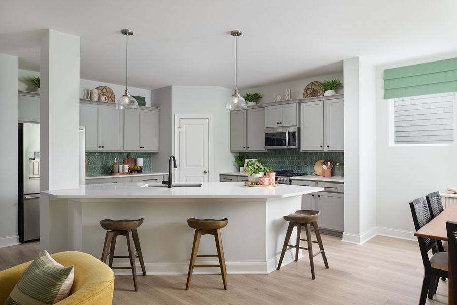 Furnished interior in a model home at Hidden Springs - The Park Collection in Smyrna (Image 6).