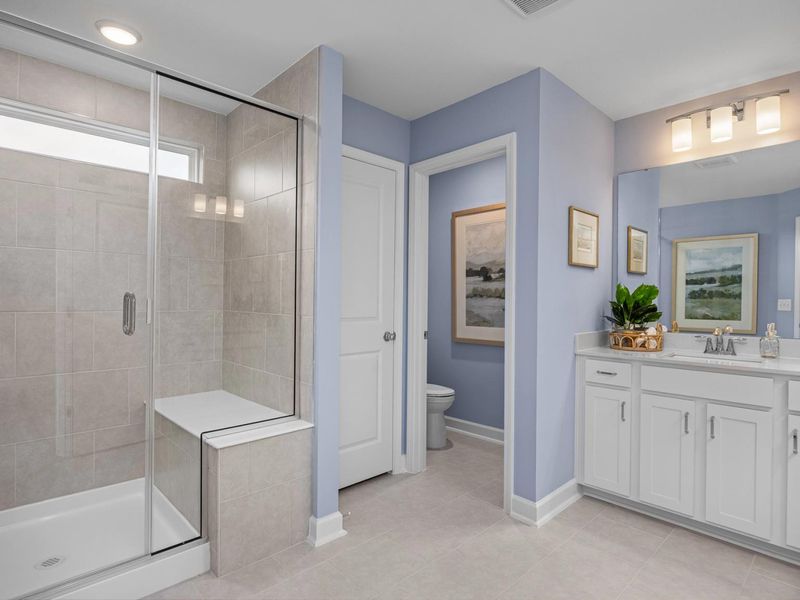 Furnished interior in a model home at Springvale in Willow Spring (Image 12).