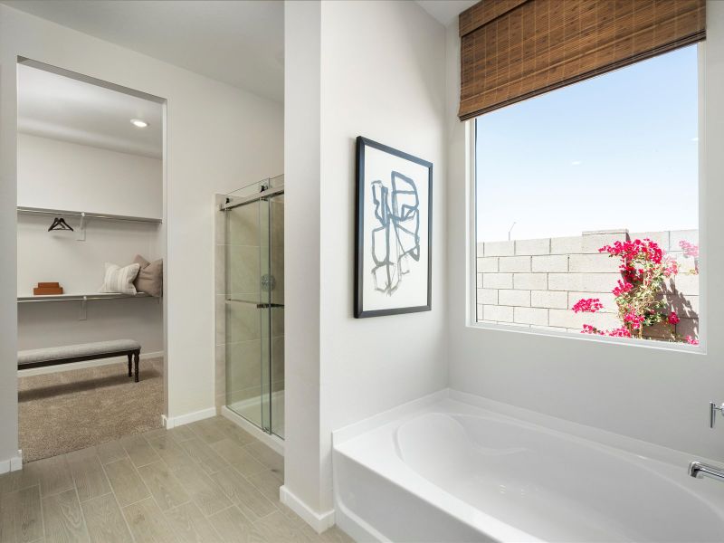 Furnished interior in a model home at Entrada Signature Series in Tolleson (Image 18). Furnished interior in a model home at Entrada Signature Series in Tolleson (Image 18).