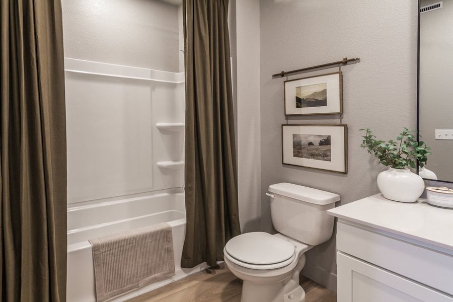 Furnished interior in a model home at Trailside Story Collection - Single Family Homes in Timnath (Image 75).