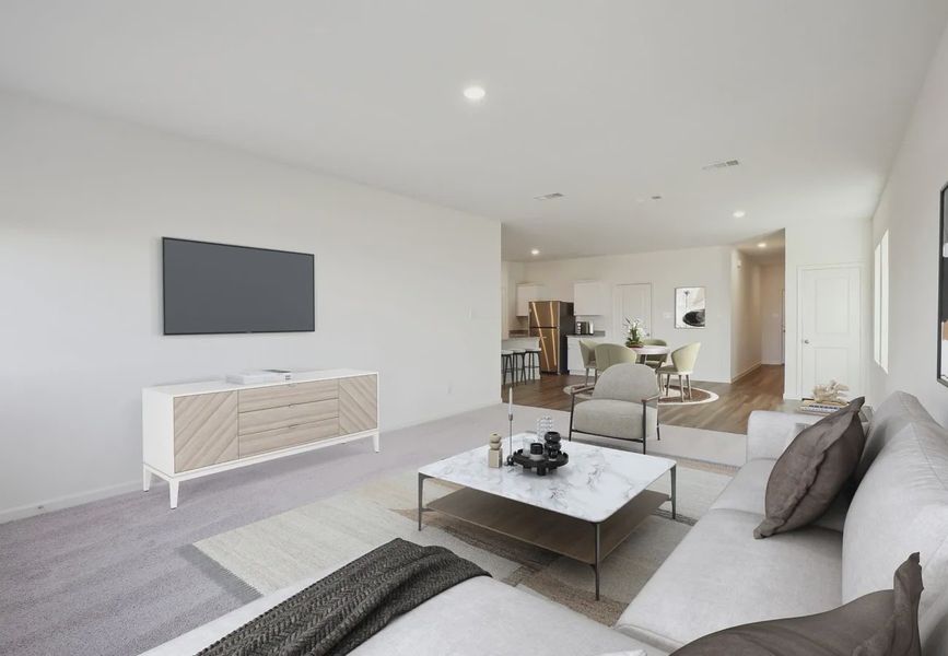 Furnished interior in a model home at Avalon Ridge in Cut and Shoot (Image 4).
