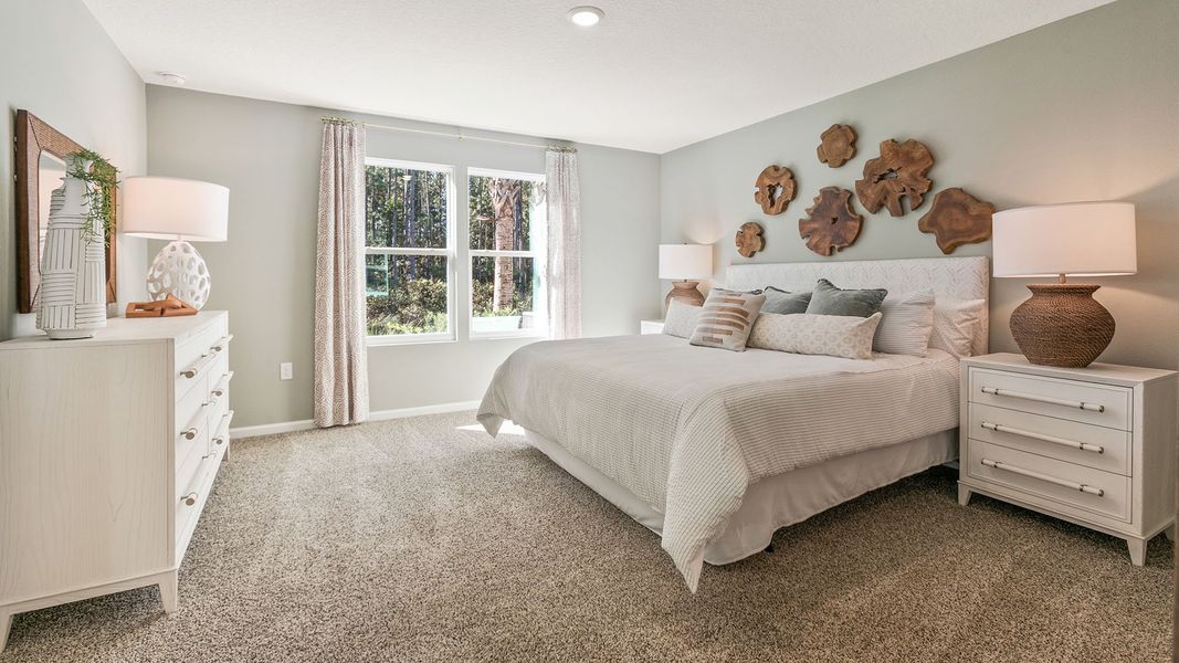 Furnished interior in a model home at Copes Landing in Jacksonville (Image 55).