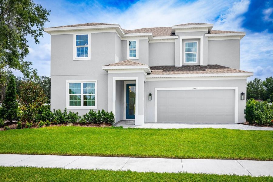 Front exterior of a home in the Harrell Oaks community, located in Orlando, FL (Image 2).