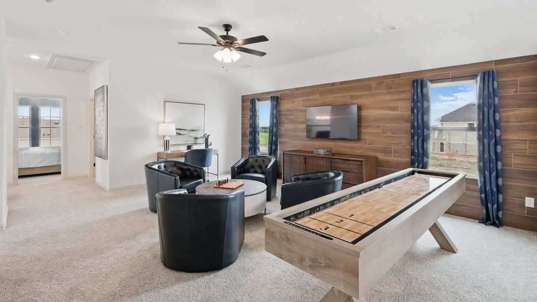 Furnished interior in a model home at Westridge Journey in McKinney (Image 36).