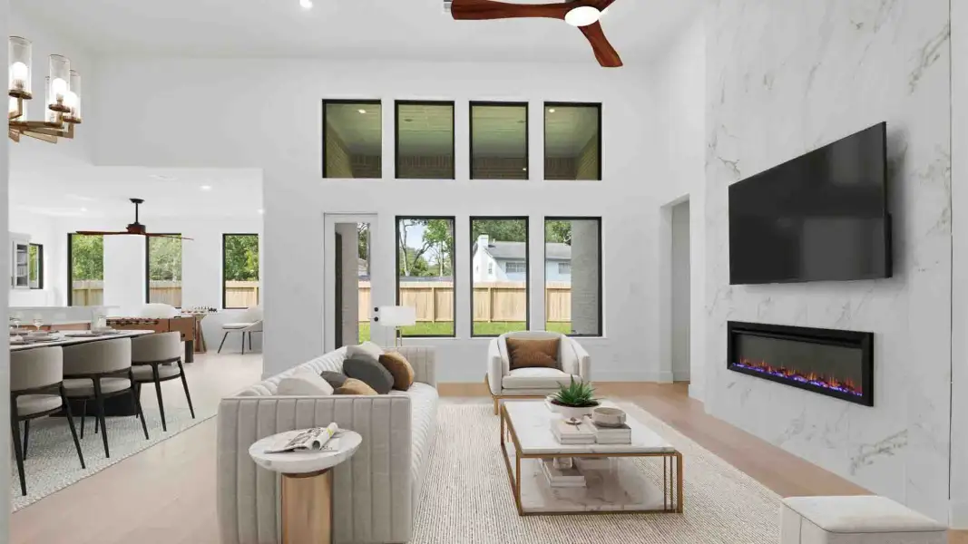 Furnished interior in a model home at Friendswood Trails 90' Homesites in Friendswood (Image 6).