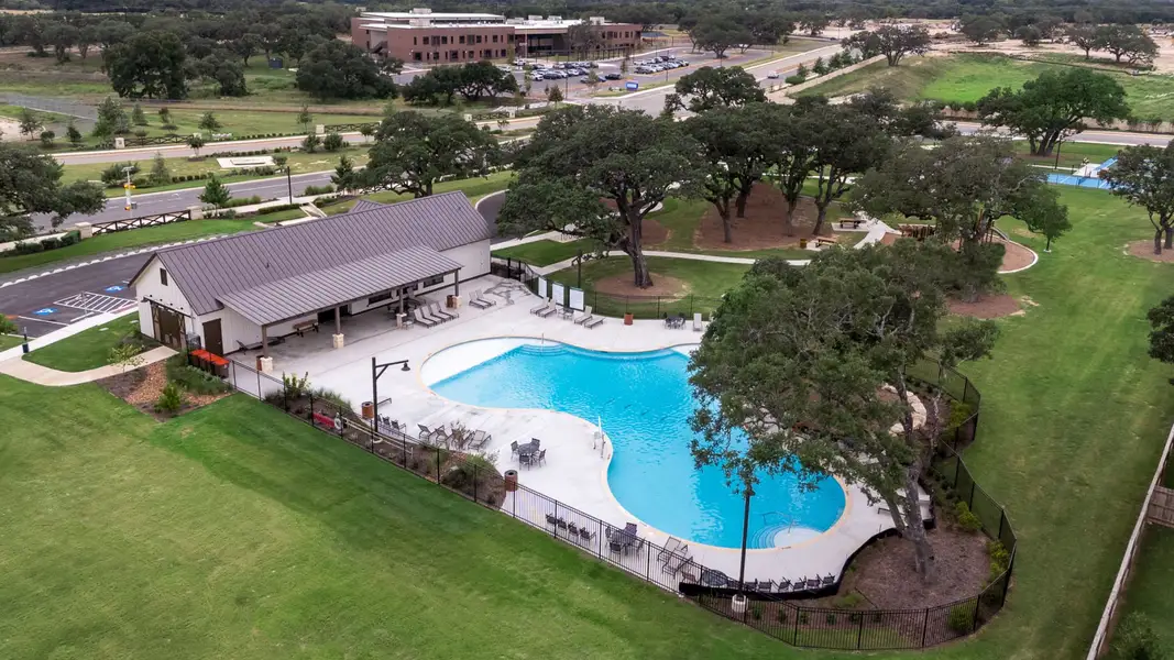Photo of Corley Farms Amenity Center, including a pool and sports courts Photo of Corley Farms Amenity Center, including a pool and sports courts