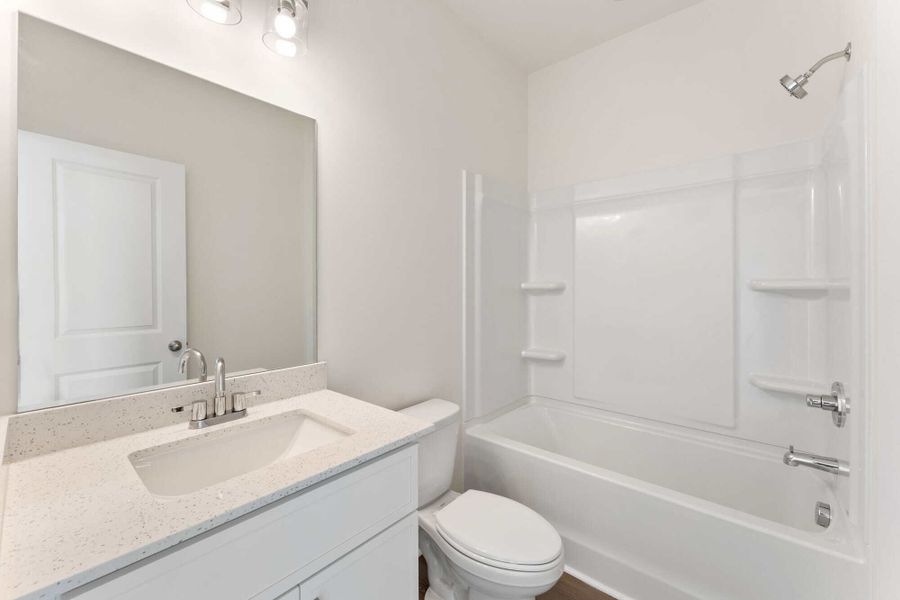 Furnished interior in a model home at Array in Atlanta (Image 19).