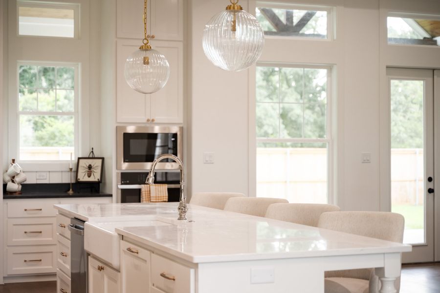 Furnished interior in a model home at Pebble Creek in College Station (Image 6). Furnished interior in a model home at Pebble Creek in College Station (Image 6).