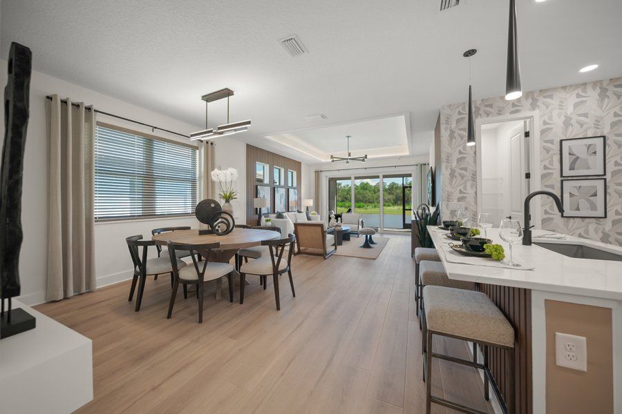 Furnished interior in a model home at Shellstone at Waterside in Sarasota (Image 58).