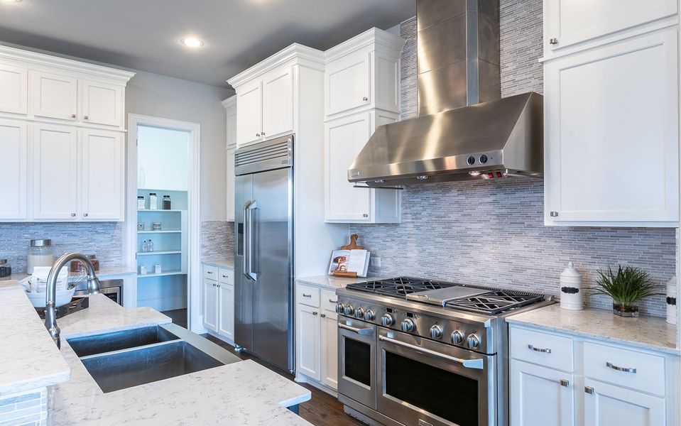 Furnished interior in a model home at High Park Hill in Arrington (Image 13).