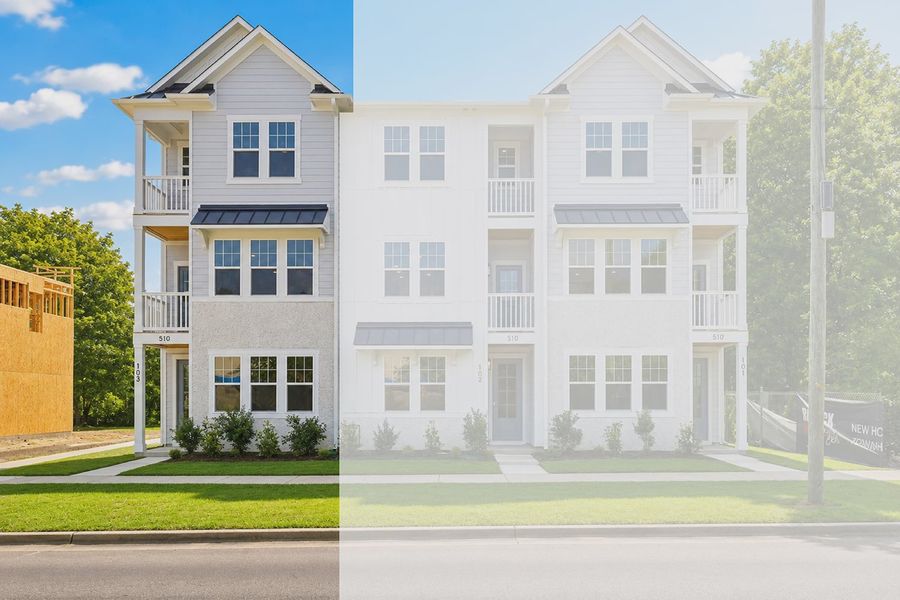 Front exterior of a home in the Downtown Wilmington Collective community, located in Wilmington, NC (Image 12).