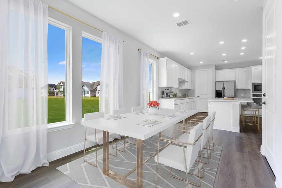 Furnished interior in a model home at The Ranch at Uptown Celina 40s in Celina (Image 62).