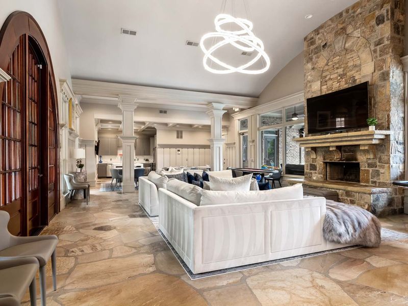 Furnished interior in a model home at The Village at Towne Lake in Woodstock (Image 29).