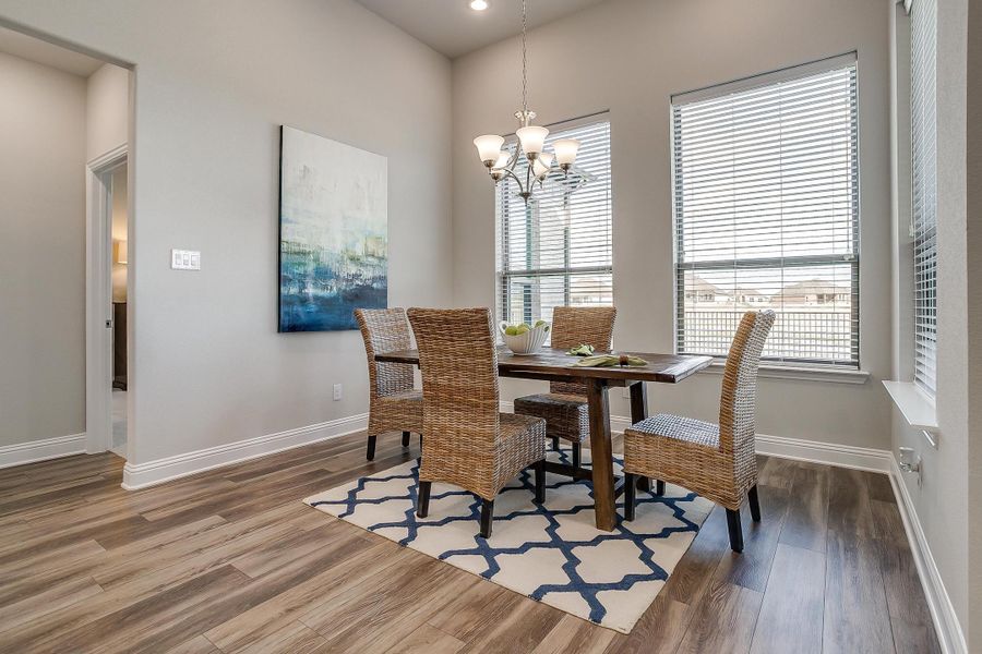 Furnished interior in a model home at Creekview Farms in Greenville (Image 24).