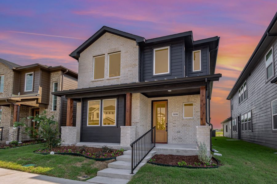 Front exterior of a home in the Canterbury Cove community, located in Rowlett, TX (Image 3). Front exterior of a home in the Canterbury Cove community, located in Rowlett, TX (Image 3).