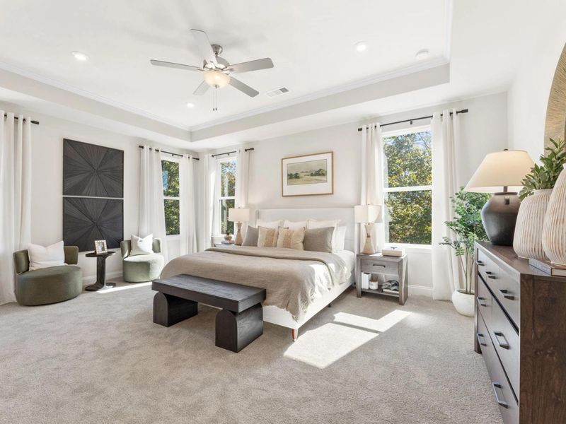 Furnished interior in a model home at Lake Hollow in Gainesville (Image 4).
