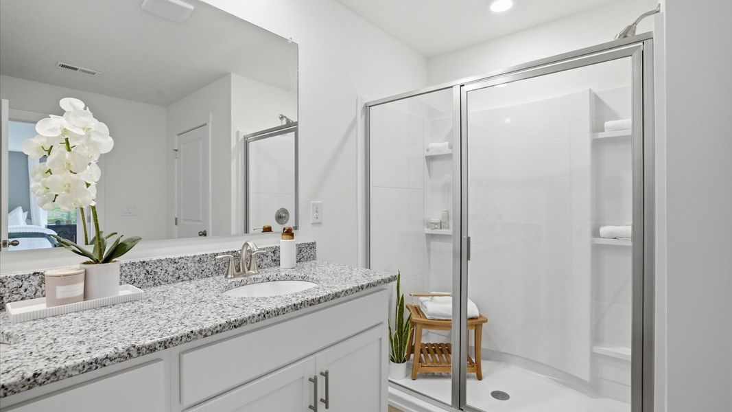 Furnished interior in a model home at Catlett Cove in Knoxville (Image 28).