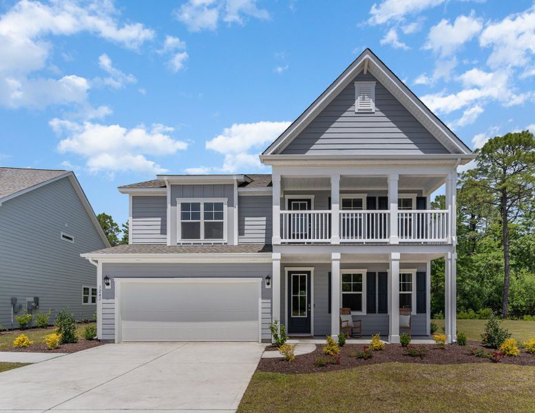 Front exterior of a home in the Waterbridge community, located in Myrtle Beach, SC (Image 5).
