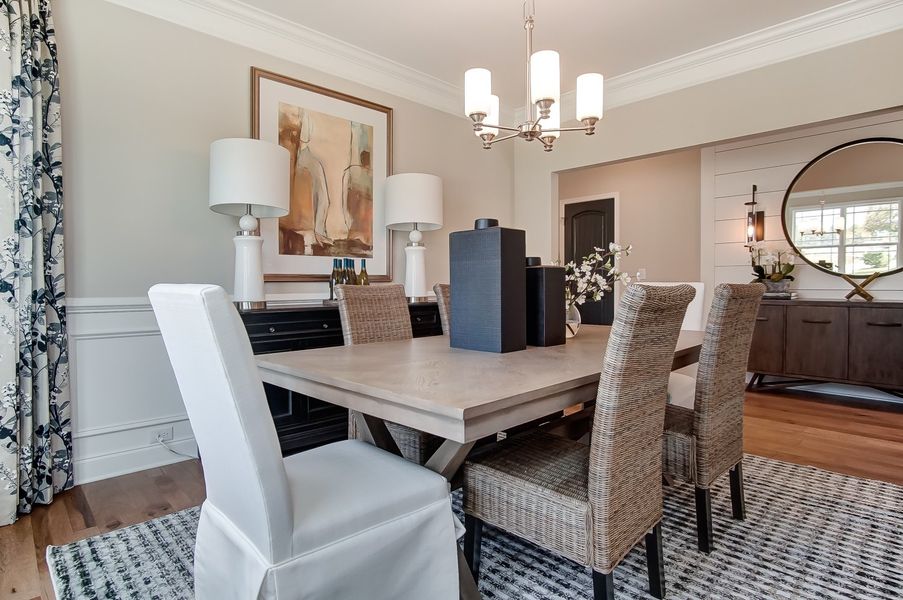 Furnished interior in a model home at Woodleigh Park at Lake Carolina in Columbia (Image 7).