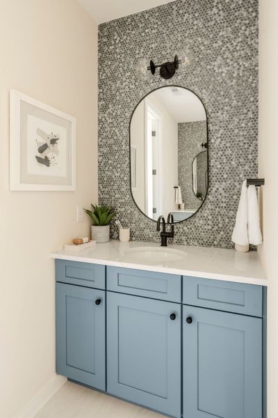 Furnished interior in a model home at Mayes Hall in Davidson (Image 55).