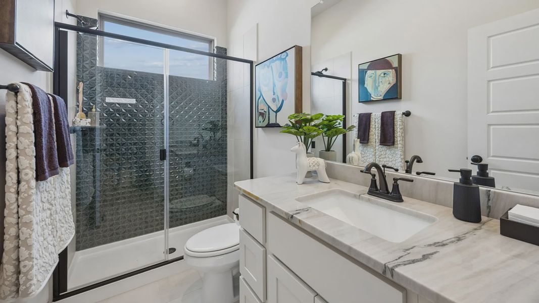 Furnished interior in a model home at Westpoint Park in Fort Worth (Image 33).