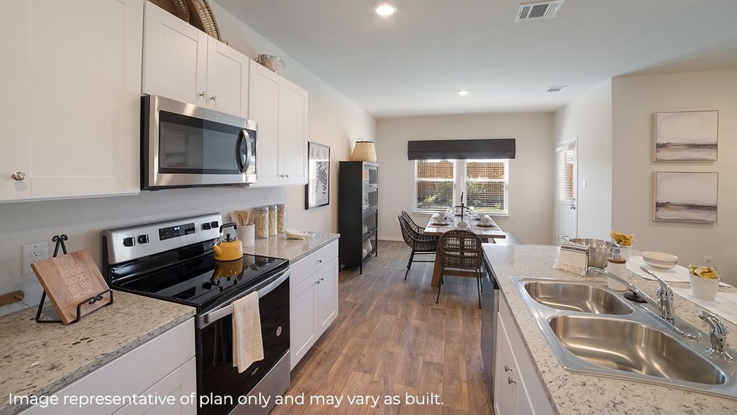 Furnished interior in a model home at Hunters Ranch in San Antonio (Image 23). Furnished interior in a model home at Hunters Ranch in San Antonio (Image 23).