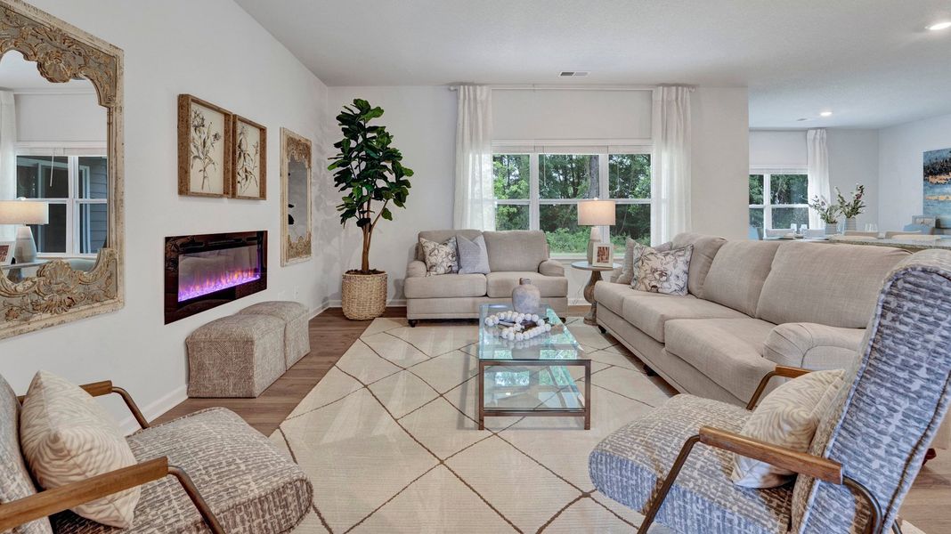 Furnished interior in a model home at Riverwood Gardens in Oakland (Image 24).