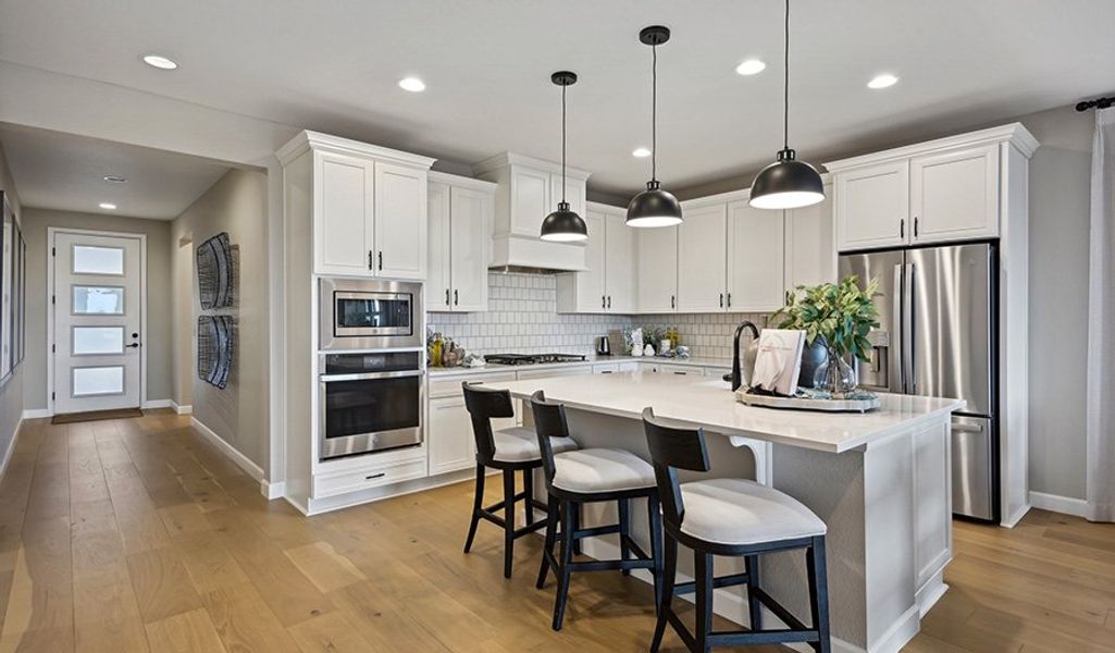 Furnished interior in a model home at Skyline at Parkvale in Littleton (Image 3). Furnished interior in a model home at Skyline at Parkvale in Littleton (Image 3).
