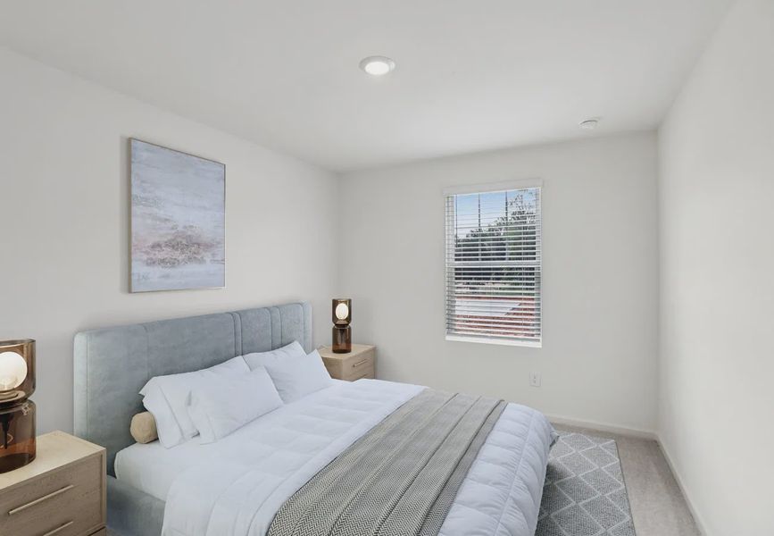 Furnished interior in a model home at The Summit at Carters Station in Columbia (Image 8).