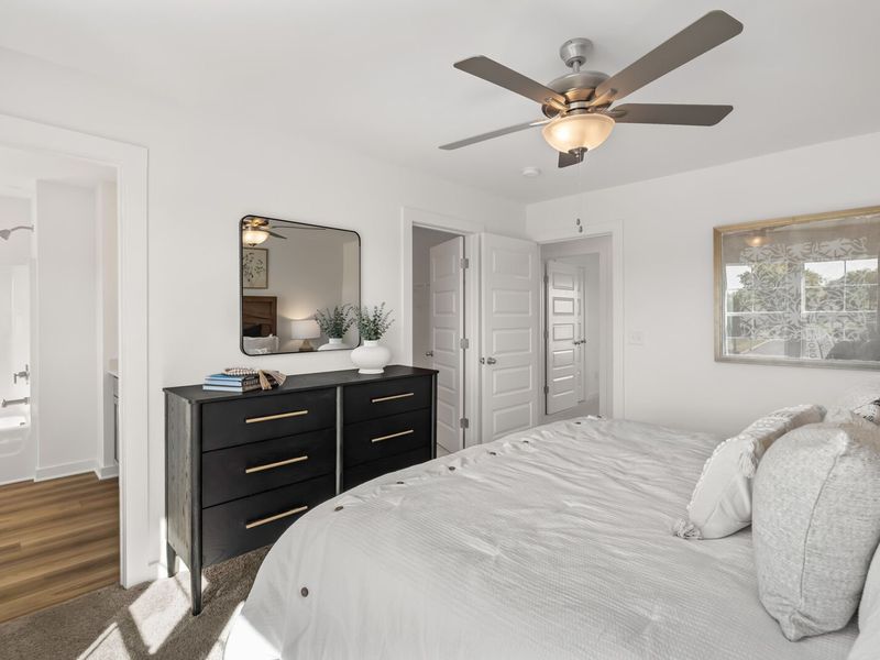 Furnished interior in a model home at The Towns at Red River in Gallatin (Image 14).