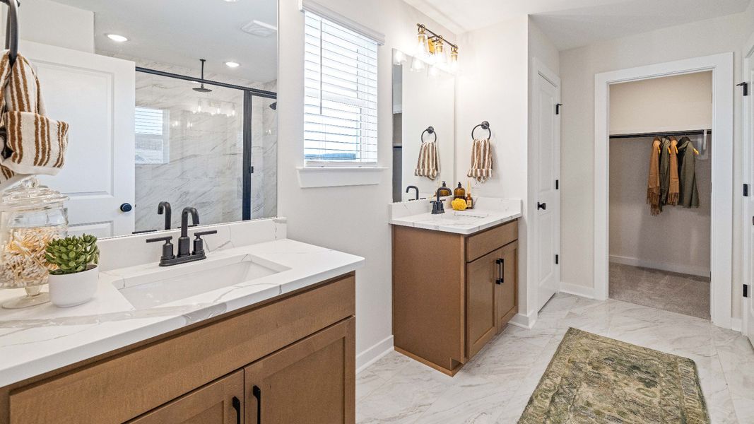 Furnished interior in a model home at Riley Farms in Rockvale (Image 6).