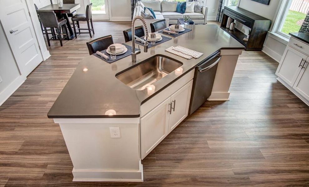 Furnished interior in a model home at Bryton Crossing Townhomes in Huntersville (Image 5). Furnished interior in a model home at Bryton Crossing Townhomes in Huntersville (Image 5).