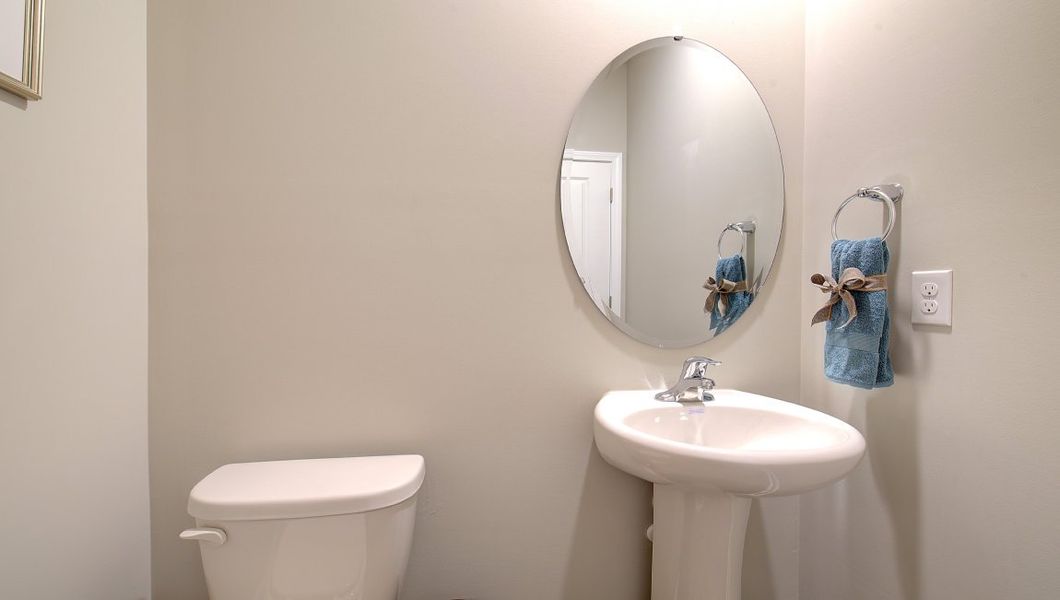 Furnished interior in a model home at Rydele Heights in Weaverville (Image 12).