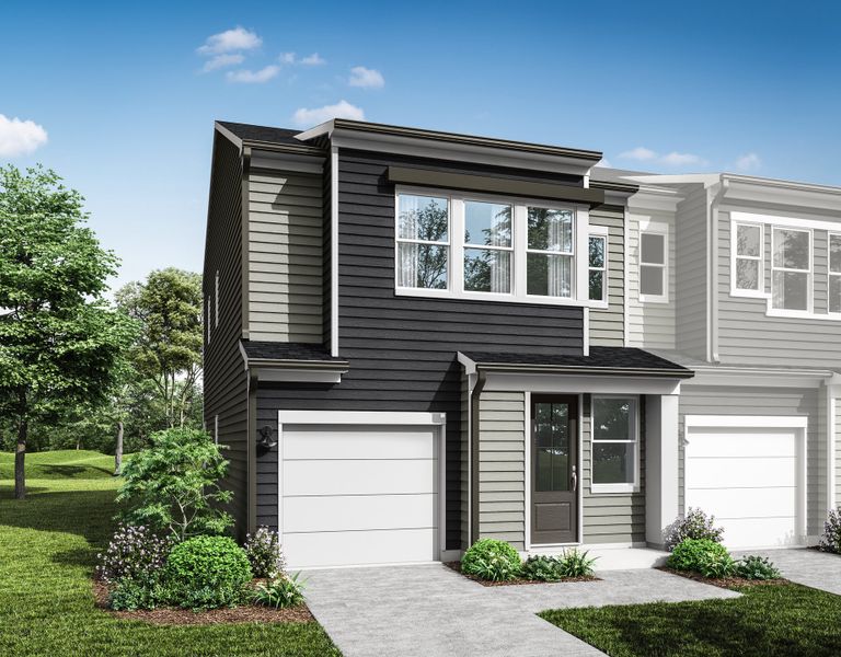 Front exterior of a home in the Amplitude community, located in Charlotte, NC (Image 3).