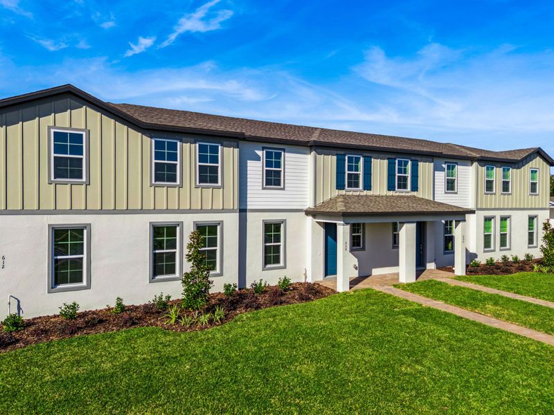 Townhomes with Two-Car Garages & Private Courtyards