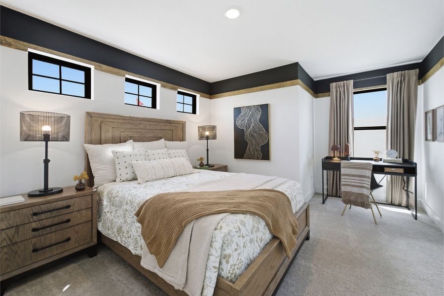 Furnished interior in a model home at Lone Oak in San Antonio (Image 35).