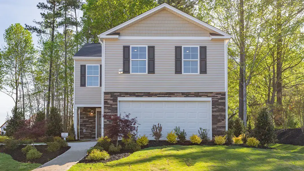 Front exterior of a home in the Faircrest community, located in Greensboro, NC (Image 2).