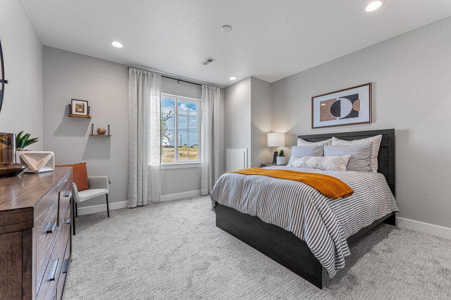 Furnished interior in a model home at Hillside at Crystal Valley Destination Collection in Castle Rock (Image 29).