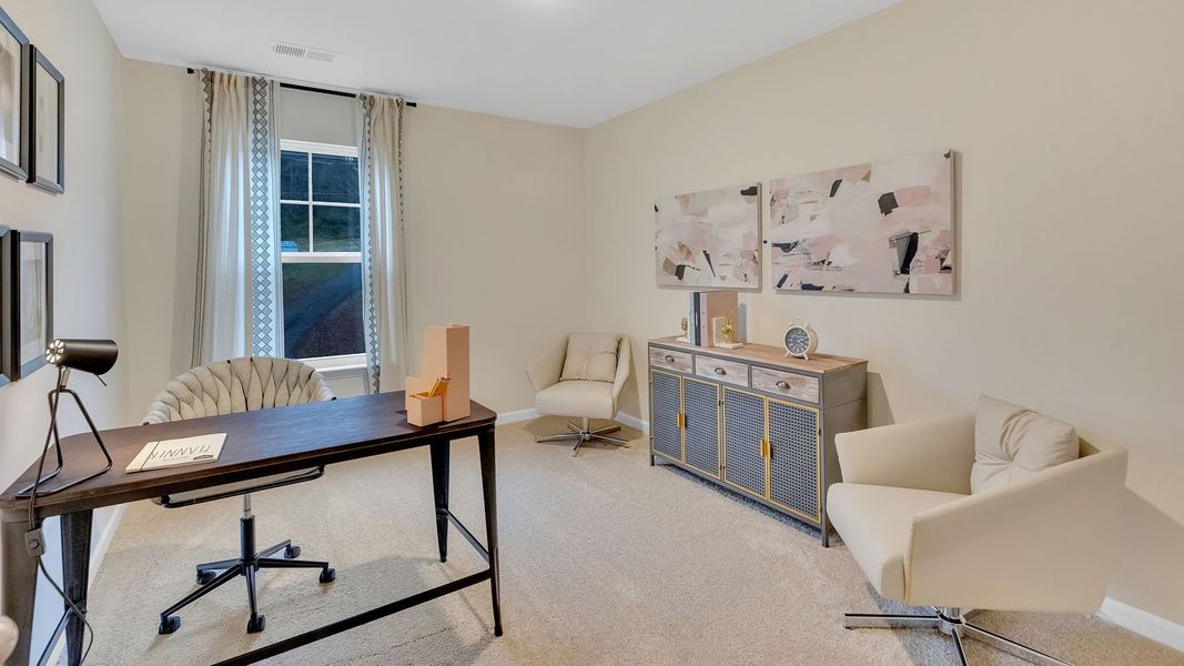 Furnished interior in a model home at Beechwood Meadows in Johnson City (Image 17).