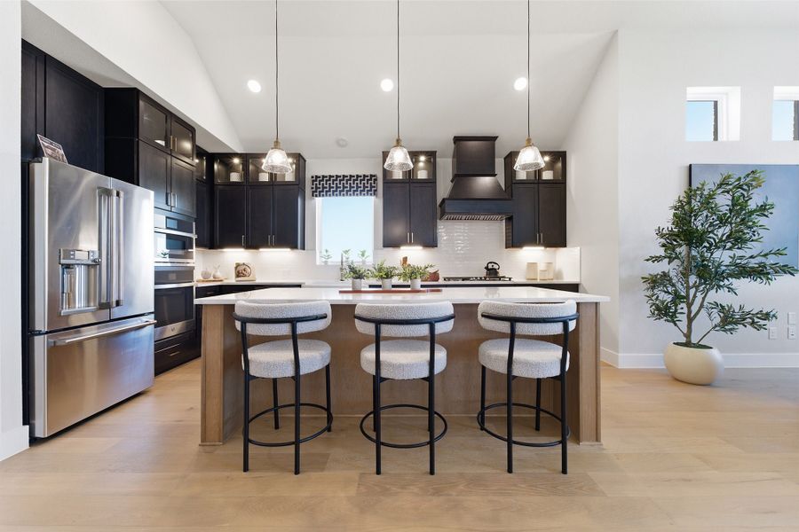 Furnished interior in a model home at Lariat in Liberty Hill (Image 24).