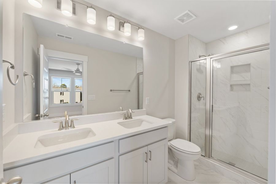 Furnished interior in a model home at Renaissance Place in Greenville (Image 3).