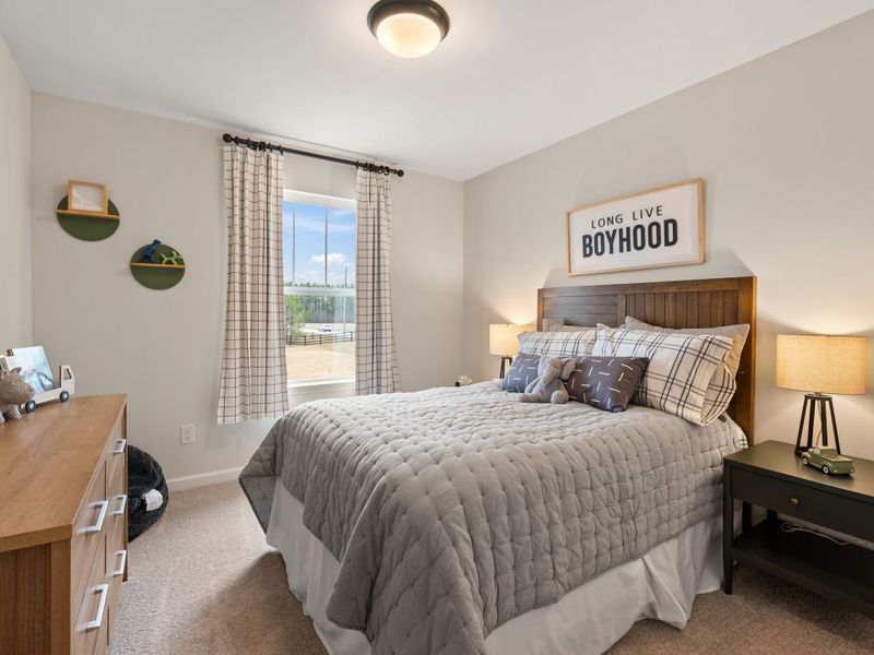 Furnished interior in a model home at Eagles Crest in Pageland (Image 7).