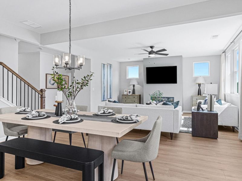 Furnished interior in a model home at Alford at Bethesda in Lawrenceville (Image 3).