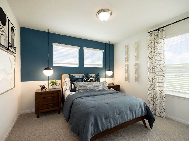 Furnished interior in a model home at Colony at Cole Springs - Arbor Collection in Buda (Image 22). Furnished interior in a model home at Colony at Cole Springs - Arbor Collection in Buda (Image 22).