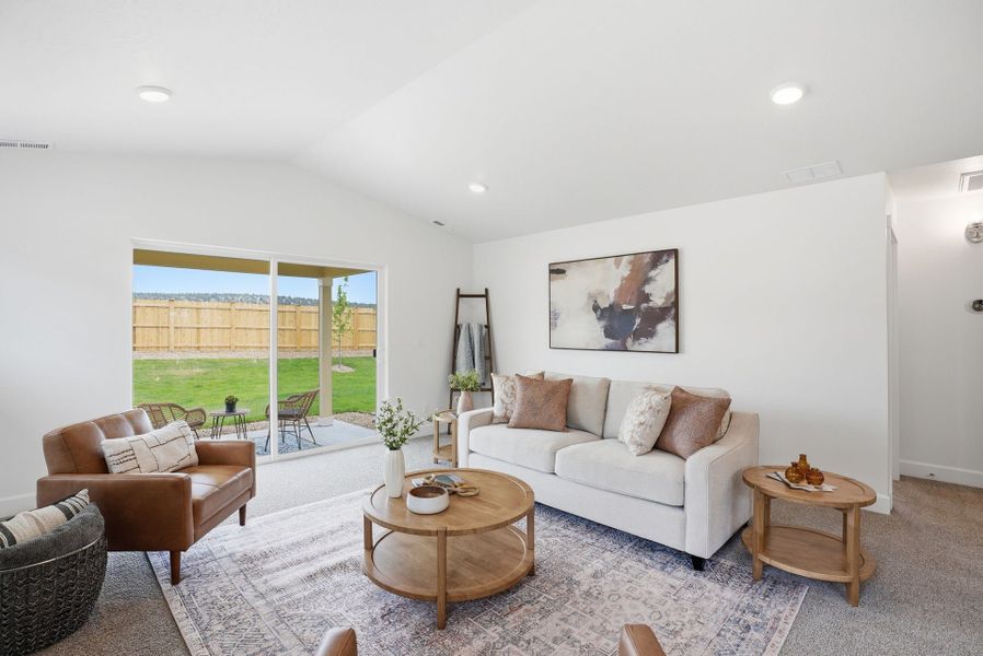Furnished interior in a model home at IronHorse in Prineville (Image 13).