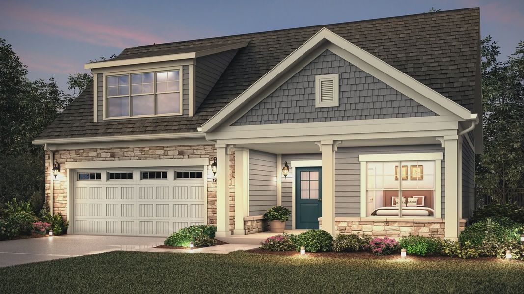 Front exterior of a home in the The Villas at Pinewood community, located in Asheboro, NC (Image 4).