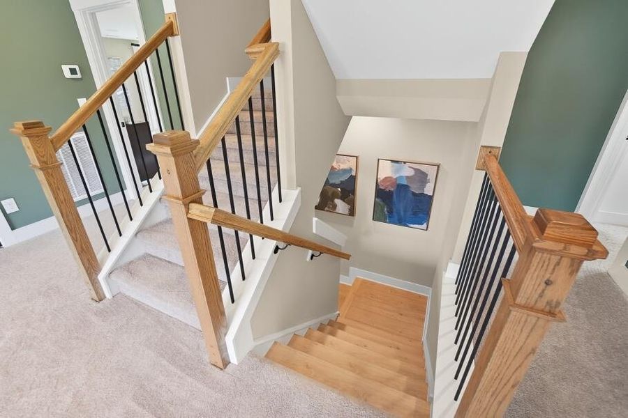 Furnished interior in a model home at Carrington in Stanley (Image 31).