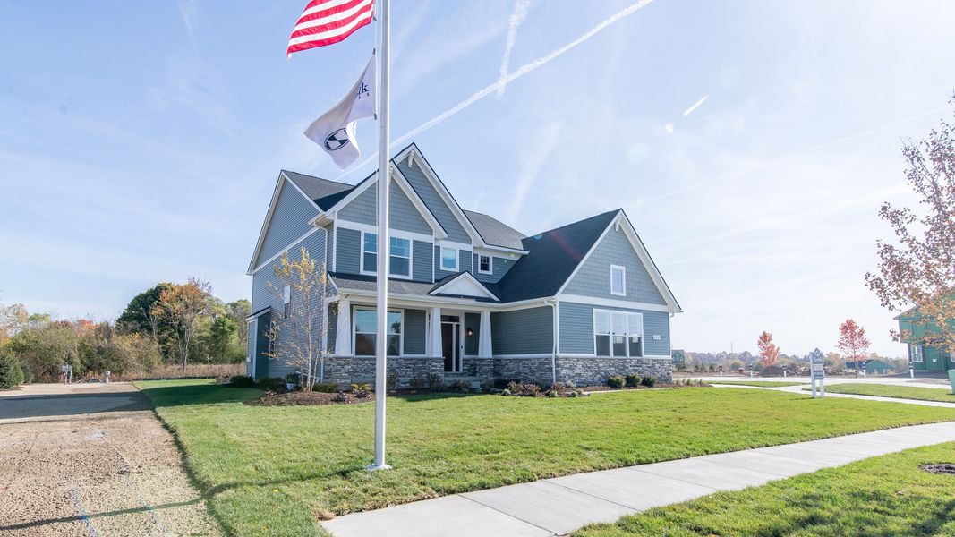 Front exterior of a home in the Fosdick Glen of Saline community, located in Saline, MI (Image 5). Front exterior of a home in the Fosdick Glen of Saline community, located in Saline, MI (Image 5).